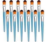 YGAOHF 12 Pcs Large Paint Brushes for Painting, 1 Inch Mop Brushes for Acrylic Painting, Large Oval Blending Acrylic Paint Brushes with Wooden Handle for Gouache, Watercolor, Easy to Clean