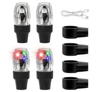 Ygapuzi 4Pack Tie Valve LED Colorful Wheel Lights Waterproof Flash Tire Valve Stem Caps Motion Sensors Gas Nozzle for Car Truck Bike Motorcycle Accessories