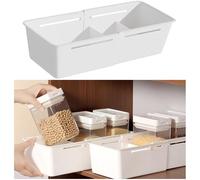 Ygapuzi Expandable Storage Drawer Organizers Sliding Bin Plastic Desk Drawer Trays with Removable Dividers Adjustable Makeup Storage Bins for Bedroom, Bathroom, Clothes, Kitchen Utensil (Large)