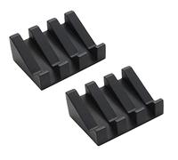 Ygapuzi Silicone Soap Dish with Drain for Shower Slanted Waterfall Bar Soap Holder Tray Easy Cleaning Soap Saver Mat for Sink Bathroom Kitchen Accessories, Extend Soap Life (Black - 2Pack)