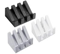 Ygapuzi Silicone Soap Dish with Drain for Shower Slanted Waterfall Bar Soap Holder Tray Easy Cleaning Soap Saver Mat for Sink Bathroom Kitchen Accessories, Extend Soap Life (Black, White, Light Grey)