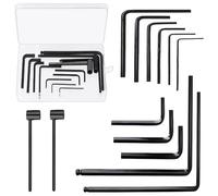 YGCQFH 13Pcs Premium Guitar Allen Wrench Set,9 Sizes Allen Wrench,4mm & 5mm Ball End Truss Rod Wrenches, 7mm & 8mm Truss Rod Hex Box Wrenches for Most Guitar Bass Neck Bridge Nut Screw Adjustment