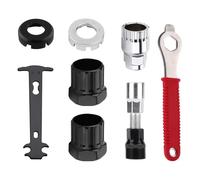 YGCQFH 8 Pcs Crank Extractor Puller, Bike Crank Removal Tool， Includes Crank Puller, Freewheel Tools and Chain Checker,Bicycle Repair & Mountain Bike Maintenance, Steel Construction