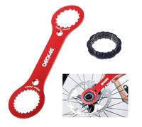YGCQFH BB Axis Wrench, Aluminium Alloy Bottom Bracket removal Tool, DUB/TL-FC32 Double-Ended BB Spanner, Compatible with TL-FC25/TL-FC24 Adapter, Bicycle Repair Tool, Lightweight & Durable