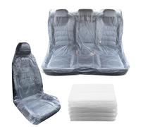 YGDMD 20PCS Plastic Seat Covers for Cars,Full Coverage Disposable Car Seat Covers for Keeping Front and Back Seats Clean,Universal Car Accessories Cars Seats Protector for Most Vehicles