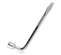 YGDMD Car L-Shape 19mm Lug Wrench,Double-Ended Tire Lug Nut Wrench with Socket Wrenchs & Screwdriver/Pry Tool,Multi-Function Cars Tire Wrenchs for Tires Repairing Car Tools