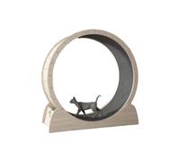 YGDYFDC Cat running Wheel Cat Treadmill Silent Roller Running Wheel Solid Wood Pet Fitness Exercise Wheel Cat Toy Cat Climbing Frame Cat Toys(L)