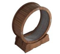 YGDYFDC Cat running Wheel Wooden Cat Roller Treadmill Pet Sports Treadmill Circular Cycle Track Cat Running Wheel Toy Cat Toys(A,S)
