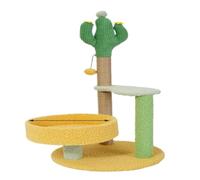 YGDYFDC Cat Trees Cactus Cat Climbing Frame Cat Nest Integrated Cat Scratching Board Cat Supplies Small Cat Jumping Platform Cat Tower(B)