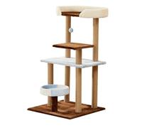 YGDYFDC Cat Trees Cat Climbing Frame Brown Cat Multi-layer Cat Climbing Frame Cat Nest Cat Climbing Column Cat Ball Pet Toy Cat Tower