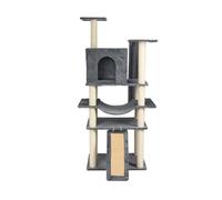 YGDYFDC Cat Trees Cat Climbing Frame Cat Nest Cat Frame With Multi-layer Cat Climbing Column Cat Jumping Platform Cat Supplies Cat Tower(Dark Grey)