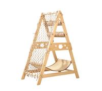 YGDYFDC Cat Trees Cat Climbing Frame Cat Nest Cat Tree Sisal Cat Scratching Post Solid Wood Household Stable Triangle Climbing Frame Cat Tower