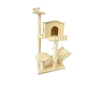 YGDYFDC Cat Trees Cat Climbing Frame Cat Nest Multi-layer Sisal Solid Wood Cat Supplies Cat Toys Space Capsule Cat Shelves Cat Tower(125 * 60 * 50cm)