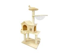 YGDYFDC Cat Trees Cat Climbing Frame Cat Nest Multi-layer Sisal Solid Wood Cat Supplies Cat Toys Space Capsule Cat Shelves Cat Tower(125 * 60 * 40cm)