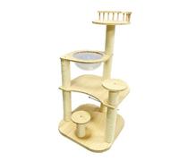 YGDYFDC Cat Trees Cat Climbing Frame Cat Nest Multi-layer Sisal Solid Wood Cat Supplies Cat Toys Space Capsule Cat Shelves Cat Tower(113 * 60 * 60cm)