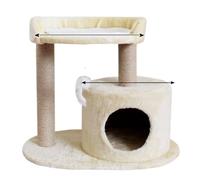 YGDYFDC Cat Trees Cat Climbing Frame Cat Rack Wooden Small Nest Climbing Frame Mattress Big Cat Supplies Pink Column Warm Cat Tower(M,A)