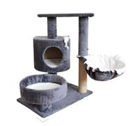 YGDYFDC Cat Trees Cat Climbing Frame Cat Rack Wooden Small Nest Climbing Frame Mattress Big Cat Supplies Pink Column Warm Cat Tower(G,C)