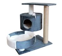 YGDYFDC Cat Trees Cat Climbing Frame Cat Rack Wooden Small Nest Climbing Frame Mattress Big Cat Supplies Pink Column Warm Cat Tower(G,B)