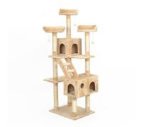 YGDYFDC Cat Trees Cat Climbing Frame, Cat Tree, Cat Nest, Cat Scratching Post, Tongtian Column, Cat Supplies, Large Cat Stand Cat Tower(Beige)