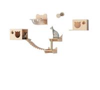 YGDYFDC Cat Trees Cat Climbing Frame Combination Solid Wood Wall-mounted Cat Nest And Cat Jumping Platform That Does Not Take Up Space Cat Tower(G)