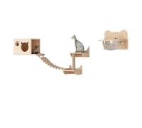 YGDYFDC Cat Trees Cat Climbing Frame Combination Solid Wood Wall-mounted Cat Nest And Cat Jumping Platform That Does Not Take Up Space Cat Tower(C)