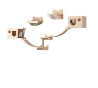 YGDYFDC Cat Trees Cat Climbing Frame Combination Solid Wood Wall-mounted Cat Nest And Cat Jumping Platform That Does Not Take Up Space Cat Tower(H)