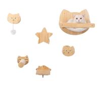YGDYFDC Cat Trees Cat Climbing Frame Solid Wood Integrated Large Cat Climbing Frame Cat Villa Cat Climbing Column Cat Tree Cat Tower(H)