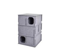 YGDYFDC Cat Trees Cat Maze Cat Tunnel Cat Nest Toy Climbing Frame Hide And Seek Drill Hole Cat Scratching Board Puzzle Game Cat Tower(C)