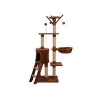 YGDYFDC Cat Trees Cat Shelves Five-story Large Villa Cat Climbing Frame Four-season All-in-one Villa Cat Nest Cat Tree Cat Tower(Coffee)