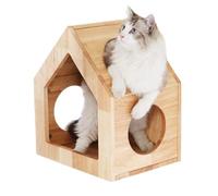 YGDYFDC Cat Trees Creative Simple Wooden Pet Nest Wall-mounted Cat House Furniture Wooden Cat Habitat Cat Nest Cat Rack Cat Tower