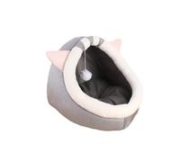 YGDYFDC Cute Cat Houses Cat Villa All-season Semi-enclosed Pet Nest Thickened Warm Cat Nest Mat Pet Nest Mat Cat Cage Cat House Cat House Garden(Greys,M)