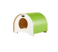 YGDYFDC Cute Cat Houses Small Apartment Solid Wood Cat Nest Small Cat Nest Four Seasons Ventilation Indoor Warm Cat Villa Cat House Garden(E)