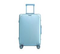 YGDYFDC Durable Luggage All-Aluminum Magnesium Alloy Trolley Case Metal Suitcase Universal Wheel Boarding Case 24-inch Suitcase Lightweight Luggage(Blue1,20cm)