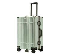 YGDYFDC Durable Luggage Luggage 28-inch Universal Wheel Trolley Suitcase, Men's and Women's Suitcase Password Buckle Lock Suitcase Lightweight Luggage(Green,20in)