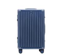 YGDYFDC Durable Luggage Luggage Aluminum Frame Box PC Aircraft Wheel Suitcase Password Boarding Suitcase Luggage Trolley Box Lightweight Luggage(Blue,20in)