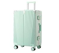 YGDYFDC Durable Luggage Luggage Durable Trolley Case Aluminum Frame Boarding Case Universal Wheel Dry and Wet Separation Suitcase Lightweight Luggage(Verde)