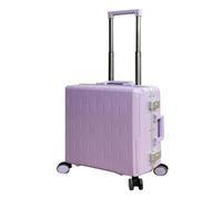 YGDYFDC Durable Luggage Luggage Suitcase for Men and Women 24-inch Boarding Code Box Trolley Case Aluminum Frame Side Hook Suitcase Lightweight Luggage(Purple,24in)