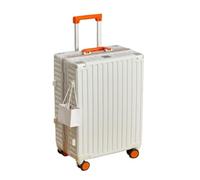 YGDYFDC Durable Luggage Luggage Suitcase for Men and Women, Lightweight Coded Sturdy Suitcase, Universal Wheel Luggage Trolley Case Lightweight Luggage(White,24in)