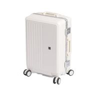 YGDYFDC Durable Luggage Luggage Suitcase For Men And Women, Lightweight Coded Sturdy Suitcase, Universal Wheel Luggage Trolley Case Lightweight Luggage(White,26in)