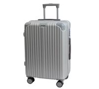 YGDYFDC Durable Luggage Luggage Suitcase with Universal Wheels, Trolley Suitcase, Men's Password Box, Women's Fashion Gift Box Lightweight Luggage(Silver,20in)