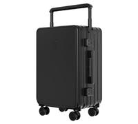 YGDYFDC Durable Luggage Men's And Women's Suitcases, Wide Trolley Case, Aluminum Frame, Suitcase Password, Silent Caster Wheels Lightweight Luggage(Black,24in)