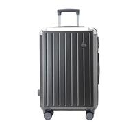 YGDYFDC Durable Luggage New Aluminum Frame Hard Shell Suitcase Suitcase 20 inch Boarding case Long and Short Distance Trolley case Lightweight Luggage(Grey,24in)
