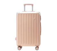 YGDYFDC Durable Luggage New Aluminum Frame Hard Shell Suitcase Suitcase 20 inch Boarding case Long and Short Distance Trolley case Lightweight Luggage(Pink,20in)