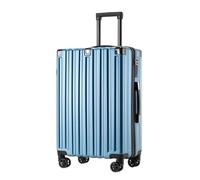 YGDYFDC Durable Luggage Trolley Case, Sturdy and Durable Suitcase, Anti-Scratch Universal Wheel 20-inch 26-inch Password Suitcase Lightweight Luggage(Blue,22in)