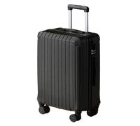 YGDYFDC Durable Luggage Women's Suitcase Trolley Case, Strong and Durable, Thickened Luggage Code Leather Case, Caster Wheels Lightweight Luggage(Black,20in)