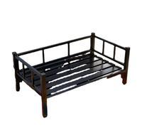 YGDYFDC Pet beds for Dogs Dog Kennel Universal For All Seasons Winter Warm Cat Bed Off The Ground Dog Bed Pet Supplies Dog Camp Bed Pet Bed(Nero,L100*60CM)