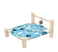 YGDYFDC Pet beds for Dogs Pet Camp Bed Wooden Bed Four Seasons Universal Cat Hammock Removable And Washable Small Pet Bed Pet Nest Pet Bed(1)