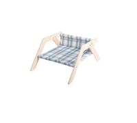 YGDYFDC Pet beds for Dogs Pet Solid Wooden Bed Camp Bed Cat Sofa Dog Kennel Removable And Washable Cat Hammock Cat Recliner Rocking Bed Pet Bed(B)