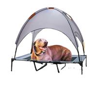 YGDYFDC Pet beds for Dogs Removable And Washable Outdoor Tent Dog Camp Bed Dog Bed Sunshade Breathable Pet Nest Large Dog Kennel Pet Bed(Grey,S(61 * 47 * 18cm))