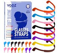 YGDZ Glasses Strap, 8 Pack Kids Eyeglasses Sunglasses String Strap Glasses Band Holder Eyewear Retainer, Silicone Elastic Sports Toddlers Glasses Strap with Ear Grip Hooks, 8 Colors